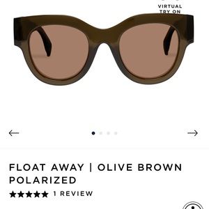Le Specs Float Away Olive Brown sunglasses